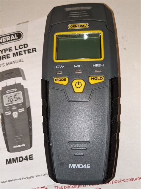 moisture meter can't open battery|User manual General MMD4E (English .